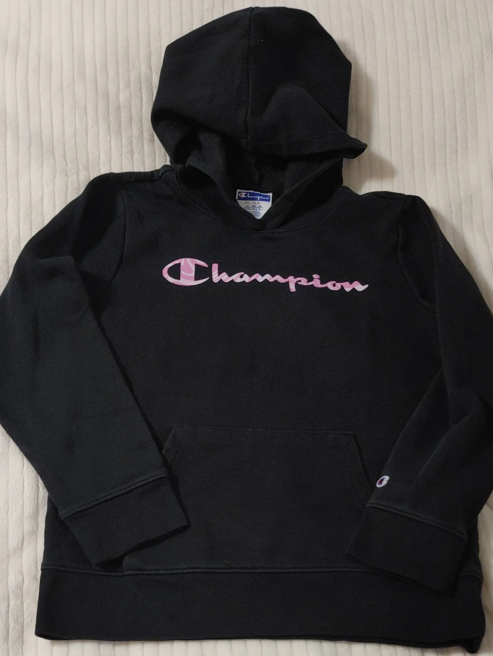 Kids Black Champion Hoodie